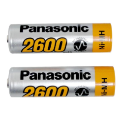 Rechargeable battery 2450 mAh, 1.2V, AA type, 2 pcs