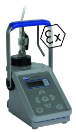 The Orbisphere 3650 Ex portable O2 / H2 Analyzer features an intrinsically safe non-rechargeable battery pack which allows up to 60 hours in continuous measuring mode. Stores up to 500 measurements. This item is IECEx certified.