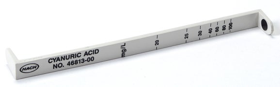 Dipstick for measuring cyanuric acid