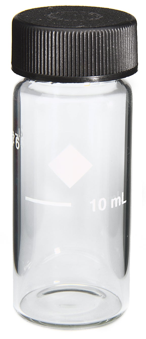 Round sample cell, 1", 10mL, glass (6 pcs with caps)