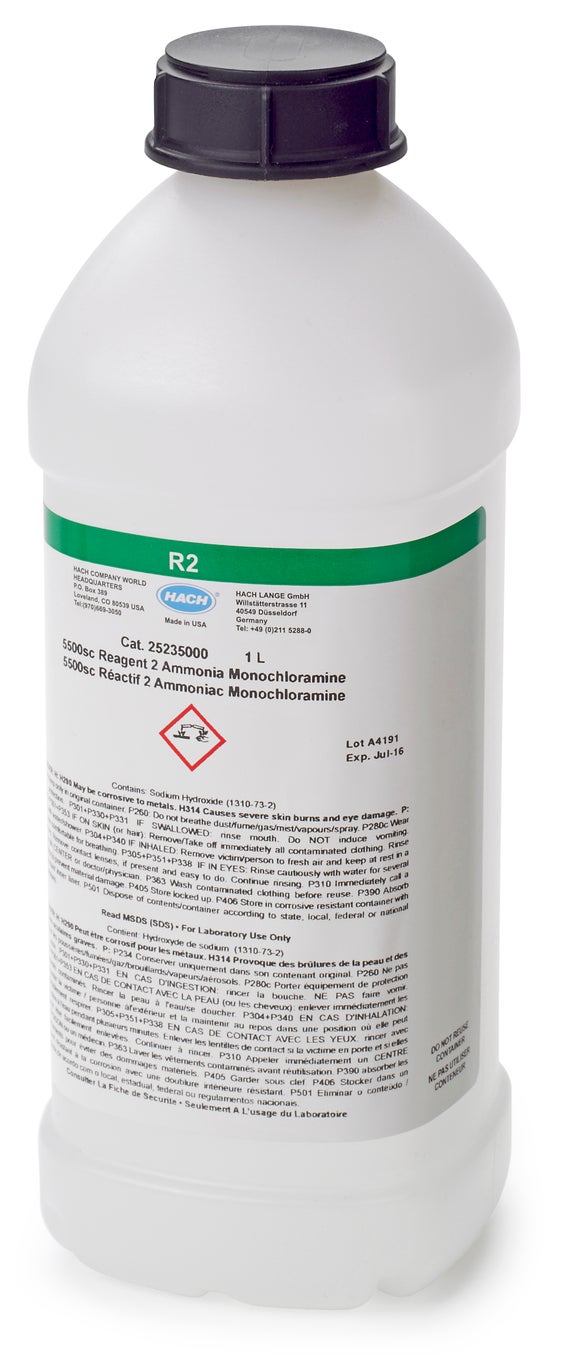 5500 sc Ammonia Monochloramine Reagent 2, 1 L