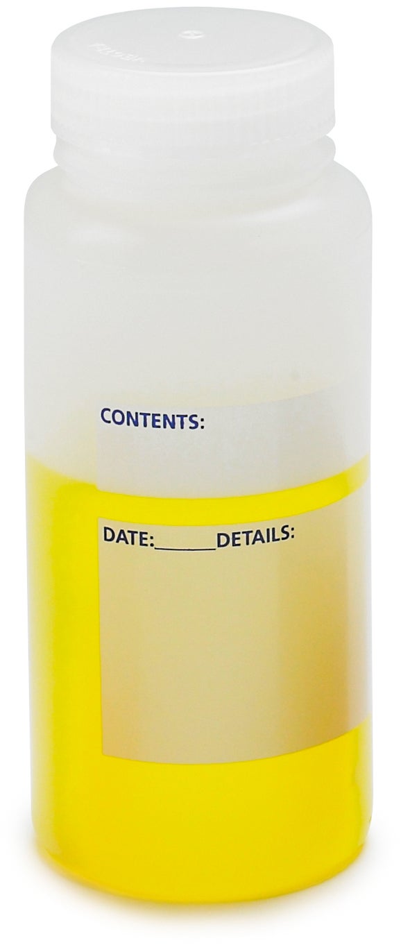 Bottle, Storage, Wide  Mouth, Write-On, 1000mL, 6/pk