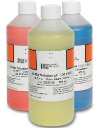 Buffer Solution Kit, Colour-coded, pH 4.01, pH 7.00 and pH 10.01, 500 mL