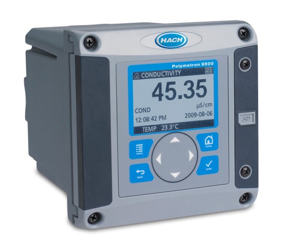 Polymetron 9500 Controller, 24 VDC, two conductivity sensor inputs, HART, two 4-20 mA Outputs