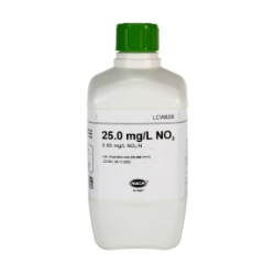 Nitrate standard, 25 mg/L NO₃ (5.65 mg/L NO₃-N), 500 mL
